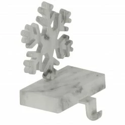 Northlight 7.25" White And Black Marbled Snowflake Christmas Stocking Holder 4 Northlight 7.25" White And Black Marbled Snowflake Christmas Stocking Holder -Northlight Shop northlight wy15239 1 31413.1587644957