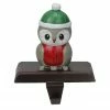 Northlight 6" Red And Green Perched Owl Christmas Stocking Holder
