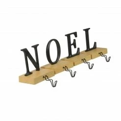 Northlight Set Of 4 Brown And Black "NOEL" Christmas Stocking Holder 6" -Northlight Shop northlight wy15249 1 04997.1587644073