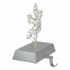 Northlight 7.5" LED Lighted Silver Wired Snowflake Christmas Stocking Holder -Northlight Shop northlight wy89008 1 74234.1665611634