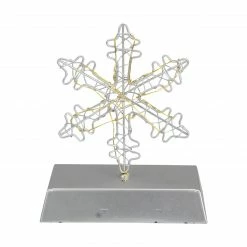 Northlight 7.5" LED Lighted Silver Wired Snowflake Christmas Stocking Holder -Northlight Shop northlight wy89008 2 00369.1665611634