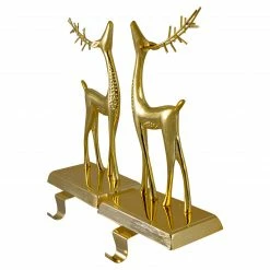 Northlight Set Of 2 Gold Standing Reindeer Christmas Stocking Holders 9.75" -Northlight Shop northlight wy89070 2 68477.1616684972