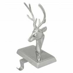 Northlight 8" Shiny Silver Deer Head Christmas Stocking Holder -Northlight Shop northlight wy89076 3 36136.1609385230