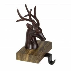 Northlight 7.5" Brown Marbled Buck Deer Head Christmas Stocking Holder -Northlight Shop northlight wy89077 1 42318.1609385231