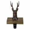Northlight 7.5" Brown Marbled Buck Deer Head Christmas Stocking Holder