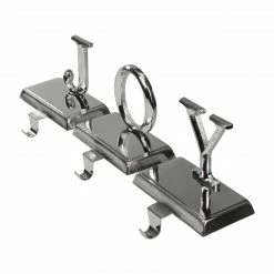 Northlight Set Of 3 Shiny Silver Beveled JOY Christmas Stocking Holders 5" -Northlight Shop northlight wy89101 2 87358.1607655605