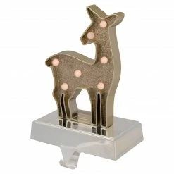 Northlight Gold LED Lighted Snowflake Christmas Stocking Holder 7.5" -Northlight Shop northlight wy92559 4 updated 14638.1661885778