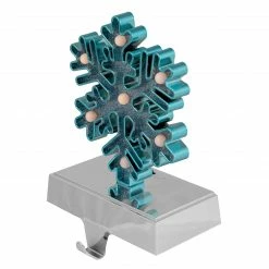 Northlight Blue And Silver LED Lighted Snowflake Christmas Stocking Holder 7" -Northlight Shop northlight wy92560 4 updated 14175.1661885786