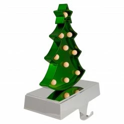 Northlight Shiny Green LED Lighted Christmas Tree Stocking Holder 7" 6 Northlight Shiny Green LED Lighted Christmas Tree Stocking Holder 7" -Northlight Shop northlight wy92562 2 updated 95653.1661885809