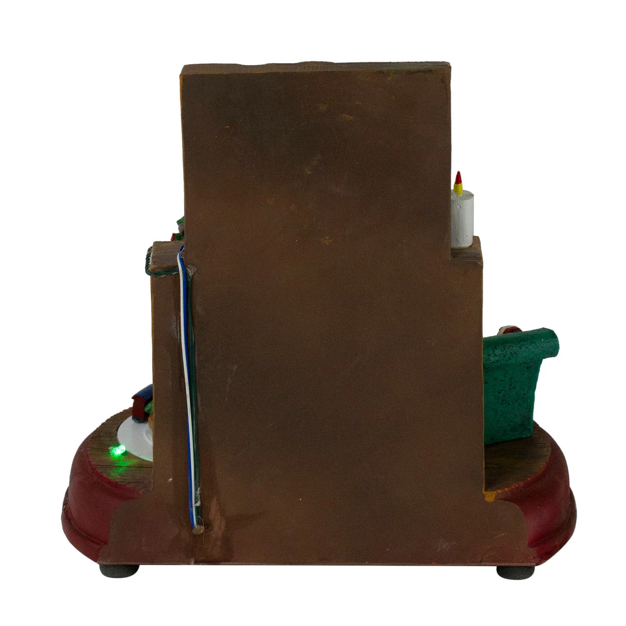 Northlight 8.5" Brown And Green LED Animated Musical Santa Scene Christmas Tabletop Decoration 5 Northlight 8.5" Brown And Green LED Animated Musical Santa Scene Christmas Tabletop Decoration - Image 5