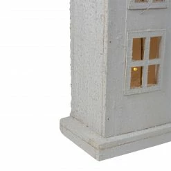 Northlight 30" Snow-Covered Rustic White Wooden House Christmas Tabletop -Northlight Shop northlight y90257 3 08490.1605926304