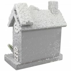 Northlight Lighted White And Gray Snowy House Christmas Tabletop Decoration -Northlight Shop northlight y90260 2 57179.1665610434