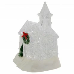 Northlight 9" LED Lighted Icy Crystal Glitter Snow Globe Christmas House 10 Northlight 9" LED Lighted Icy Crystal Glitter Snow Globe Christmas House -Northlight Shop northlight y92098 3 89472.1661885704