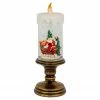 Northlight 11-Inch LED Lighted Glitter Snow Globe Candle Christmas Figurine