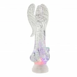 Northlight 11" LED Lighted Icy Crystal Glitter Snow Globe Angel Christmas Figure -Northlight Shop northlight y92101 2 51159.1664379674