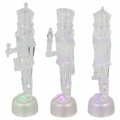 Northlight Set Of 3 LED Lighted Icy Crystal Nutcracker Christmas Figurines 7.5" -Northlight Shop northlight y92102 4 updated 06602.1665346765