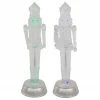 Northlight Set Of 2 LED Lighted And Musical Nutcracker Christmas Figurines, 12.5-Inch