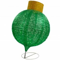 Northlight 38" LED Lighted Twinkling Green Tinsel Onion Ornament Outdoor Christmas Decoration -Northlight Shop northlight ye92358 2 63591.1665580056