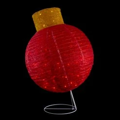 Northlight 38" LED Lighted Twinkling Red Tinsel Ornament Outdoor Christmas Decoration -Northlight Shop northlight ye92359 onblack 48215.1665610758