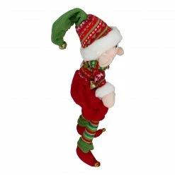Northlight 15" Red And Green Plush Jingle Bell Boy Elf Christmas Figure -Northlight Shop northlight yh88755 2 19221.1665346765