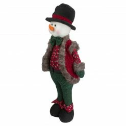 Northlight 25" Red And Green Jolly Plush Boy Snowman Christmas Figure -Northlight Shop northlight yh88757 3 95666.1608347587
