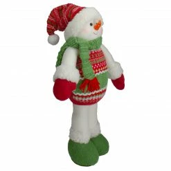 Northlight 17.5" Red And Green Jolly Plush Snowman Christmas Figure -Northlight Shop northlight yh88767 1 64895.1608779967
