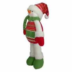 Northlight 17.5" Red And Green Jolly Plush Snowman Christmas Figure -Northlight Shop northlight yh88767 3 26557.1608779967