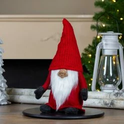 Northlight 13.5" Red And Gray Portly Smiling Man Gnome Table Top Christmas Figure -Northlight Shop northlight yj36282 a 5 72678.1587645152