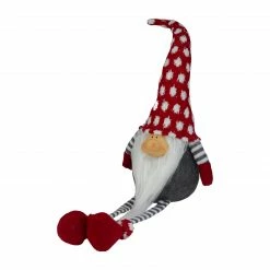 Northlight 24" Gray And Red Hanging Leg With Polka-Dot Snow Cap Smiling Gnome 6 Northlight 24" Gray And Red Hanging Leg With Polka-Dot Snow Cap Smiling Gnome -Northlight Shop northlight yj36284 a 2 82150.1587645152