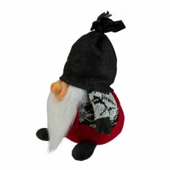 Northlight 9.5" Charcoal Gray And Red Happy Smiling Gnome Christmas Tabletop Decor -Northlight Shop northlight yj37601 2 59494.1588415739