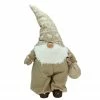 Northlight 27.5" Beige And White Jolly James Gnome Christmas Tabletop