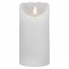 Northlight 6" LED White Flameless Pillar Christmas Décor Candle