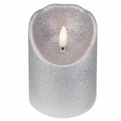 Northlight 4" LED Silver Glitter Flameless Christmas Decor Candle 7 Northlight 4" LED Silver Glitter Flameless Christmas Decor Candle -Northlight Shop northlight yw90682 2 sample 85406.1600996804
