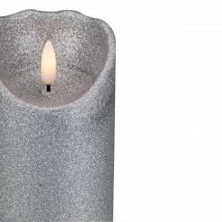 Northlight 6" LED Silver Glitter Flameless Christmas Décor Candle 8 Northlight 6" LED Silver Glitter Flameless Christmas Décor Candle -Northlight Shop northlight yw90683 4 sample 43873.1663687732