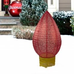 Northlight 42" Red And Yellow Pre-Lit LED Twinkling Glitter Light Bulb Christmas Outdoor Decor -Northlight Shop northlightct 57 761 107 5 61990.1665000971