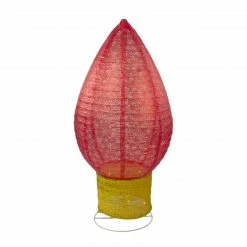 Northlight 42" Red And Yellow Pre-Lit LED Twinkling Glitter Light Bulb Christmas Outdoor Decor