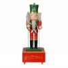 Northlight 12.5" Red And Green Musical And Animated Guard Christmas Nutcracker