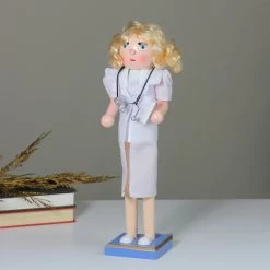 Northlight 15-Inch Wooden Nurse Christmas Nutcracker With Stethoscope -Northlight Shop nutcrackerfactory 97154 3 85488.1593622136