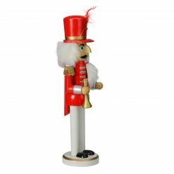 Northlight 14" Red And White Wooden Christmas Nutcracker With Horn 4 Northlight 14" Red And White Wooden Christmas Nutcracker With Horn -Northlight Shop nutcrackerfactory 97187 1 87786.1665519667