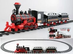 Northlight 13-Piece Red And Black Battery Operated Lighted And Animated Train Set With Sound 7 Northlight 13-Piece Red And Black Battery Operated Lighted And Animated Train Set With Sound -Northlight Shop p08gkocy96dyl7on0qf0sok7grbqynyy 84762.1588870088