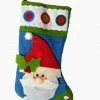 Sterling International Inc 22" Color Changing LED Lighted Glittered Santa Claus Christmas Stocking