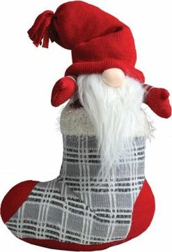 Northlight 14.5" Red And Gray Tristan Gnome Christmas Stocking Tabletop Figurine -Northlight Shop pistuyh0jl1sclancjdng2o6ql2uaqg5 51386.1587645152