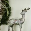 Gallerie II 19" Victorian Holly Berry Decoupage Stag Deer Reindeer With Turned Head Table Top Decoration