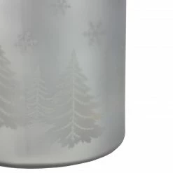 Northlight 10" Matte Silver Christmas Trees And Snowflakes Pillar Candle Holder With Handle -Northlight Shop qielks4h4j7awbfe2nk1jpoe2zbkdayn 42630.1588350260