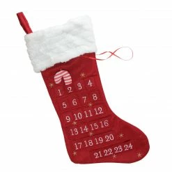 Dyno 22" Red And White Candy Cane Marker Advent Christmas Stocking