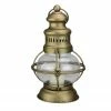 Raz 10” Golden Antique Style Weathered Glass Christmas Candle Lantern