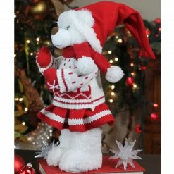 Northlight 13.5" White And Red Girl Santa Bear In Deer Sweater Christmas Figure Decoration -Northlight Shop rbatlrllil8w0l6ilessvli2y783cge1 17982.1588403939