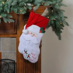 Northlight 19.25" Red And White Embroidered Ho Ho Ho Santa Face Christmas Stocking 6 Northlight 19.25" Red And White Embroidered Ho Ho Ho Santa Face Christmas Stocking -Northlight Shop rgv6gqhtcmkq6udnjhgdwjyheknc0csu 86014.1635422014