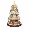 Roman 15.75” Battery Operated Musical LED Lighted Christmas Cookie Tree With Rotating Train