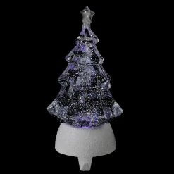 Roman 9.5" Clear LED Glitter Swirl Christmas Tree Stocking Holder -Northlight Shop roman20131396 3 98593.1587644281